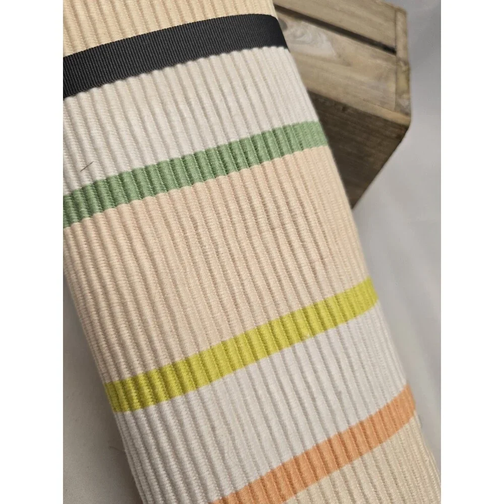Room Essentials Striped Table Runner 14 x 72 Cotton New Yellow Blue Green Summer